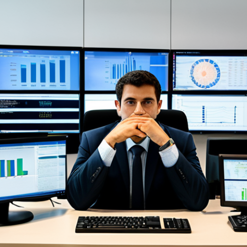 정보보안학 SOC  Security Operations Center - **

"A professional IT security analyst, fully clothed in business casual attire, working at a bank ...