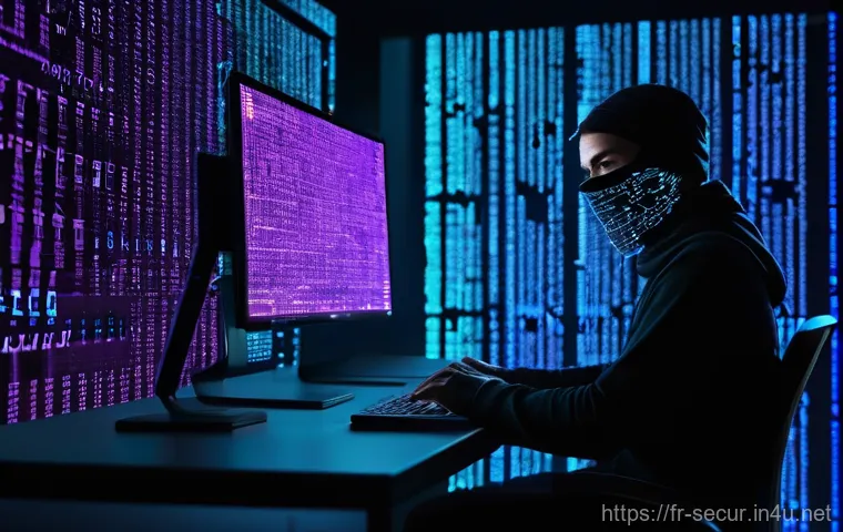 정보보안학 웹 보안 - **Prompt 1: Navigating the Digital Minefield of Invisible Threats**
"A young adult, approximatel...