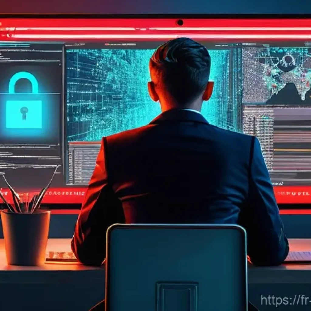 정보보안학 보안 도구의 선택 - **Prompt 1: The Vigilant User in a Digital Landscape**
    Generate a highly detailed, realistic ima...